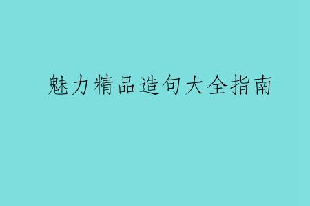 魅力精品造句大全指南