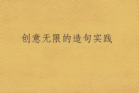 创意无限的造句实践